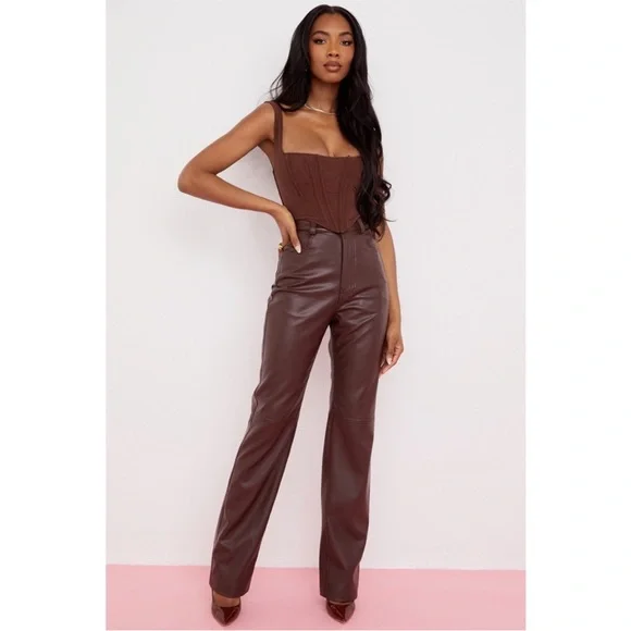 NEW House of CB Ninetta Top Chocolate Brown XS - Picture 10 of 17